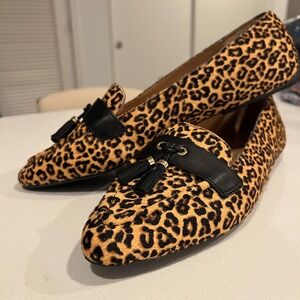 Talbots Francesca Leopard Driving Flats